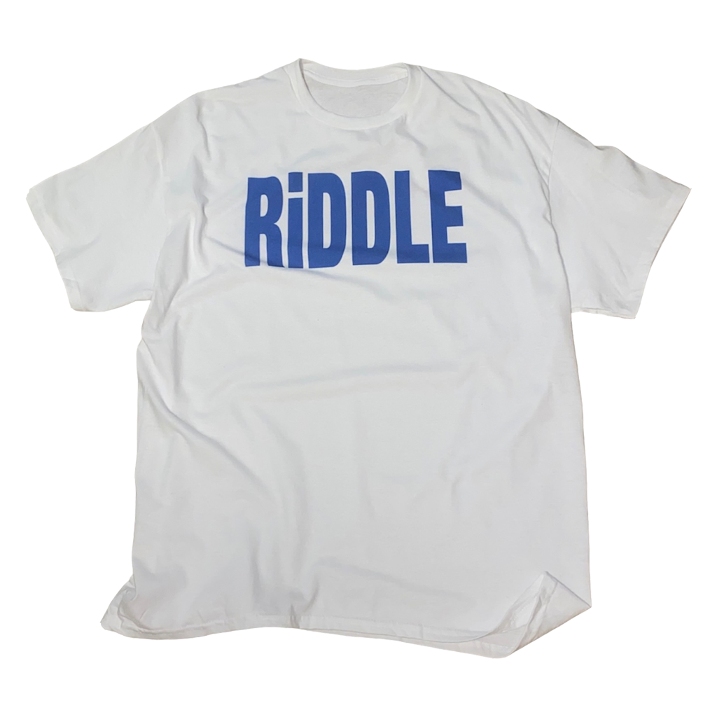 Blue RiDDLE Text Tee